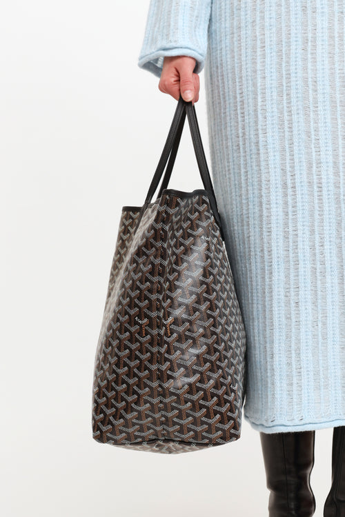 Goyard Noir Saint Louis GM Tote Bag