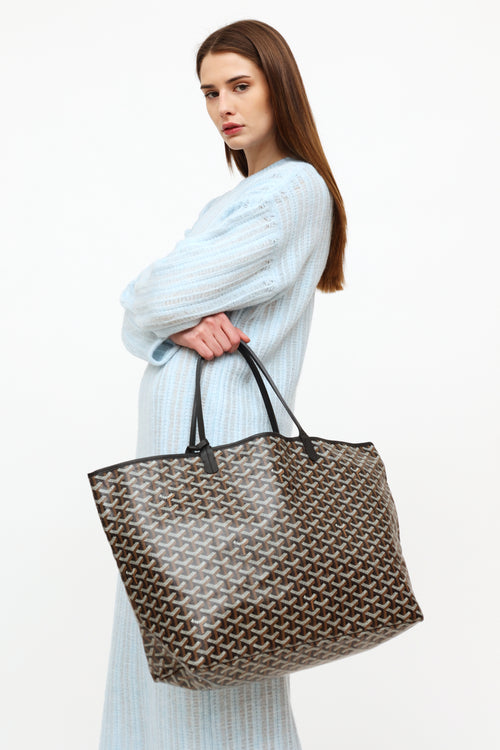 Goyard Noir Saint Louis GM Tote Bag