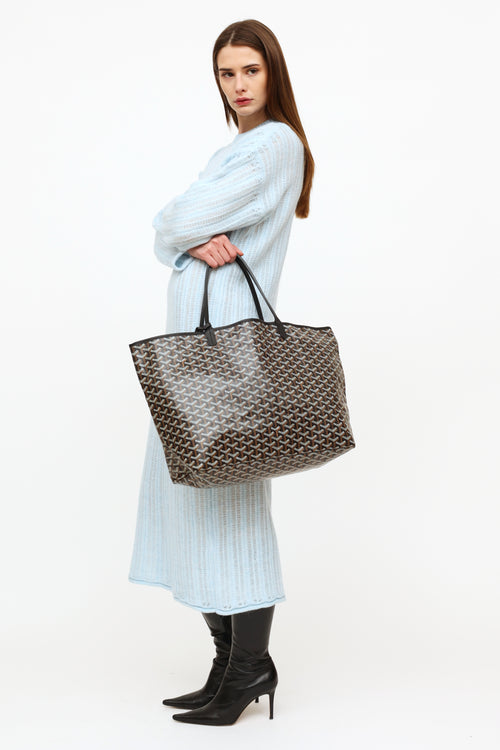 Goyard Noir Saint Louis GM Tote Bag