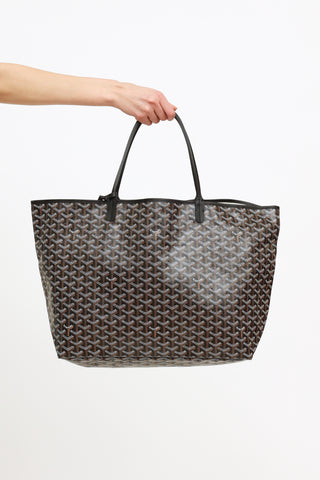 Goyard Noir Saint Louis GM Tote Bag