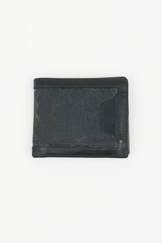 Gucci Black Leather Guccissima Monogram Bifold Wallet