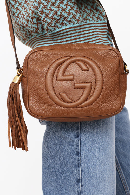 Gucci Brown Small Soho Disco Shoulder Bag