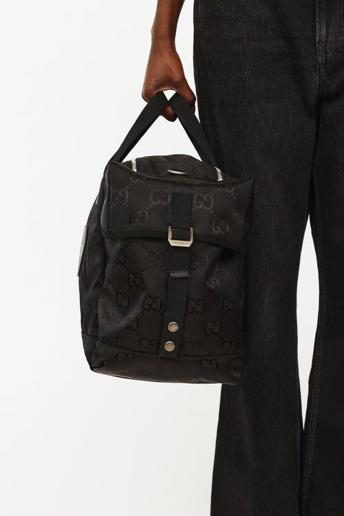 Gucci Black Monogram Off The Grid Duffle Bag