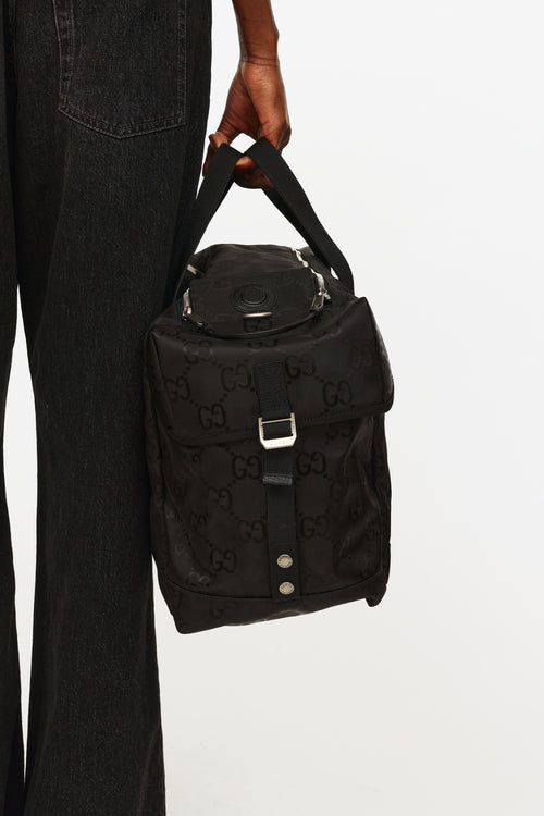 Gucci Black Monogram Off The Grid Duffle Bag