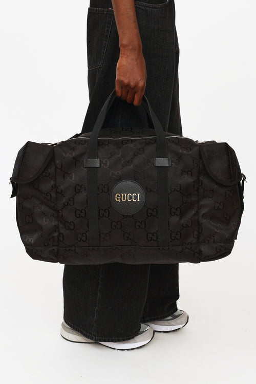 Gucci Black Monogram Off The Grid Duffle Bag