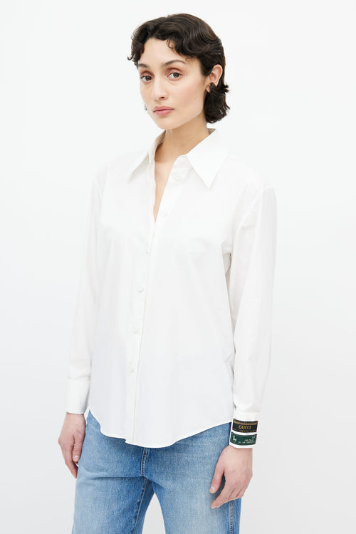 Gucci White Cotton Shirt