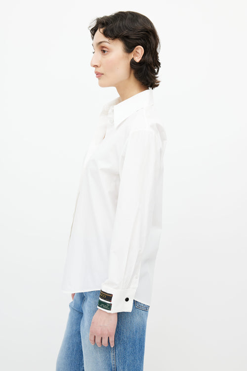 Gucci White Cotton Shirt