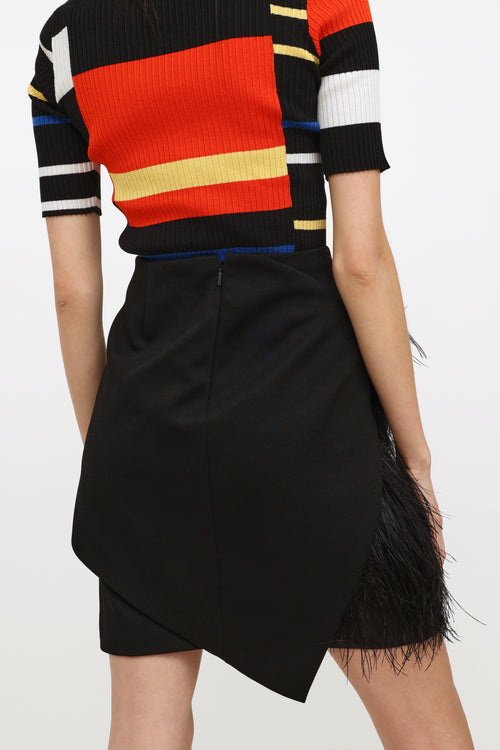 Gucci Black Feather Skirt