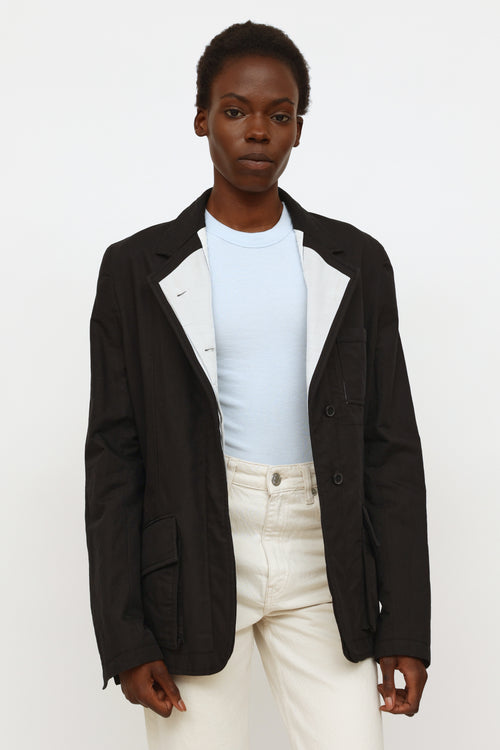 Haider Ackermann Black Quilted Blazer