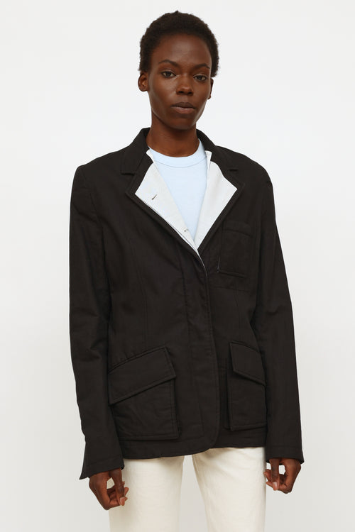 Haider Ackermann Black Quilted Blazer