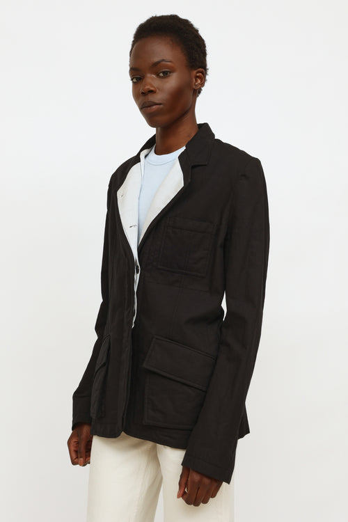 Haider Ackermann Black Quilted Blazer