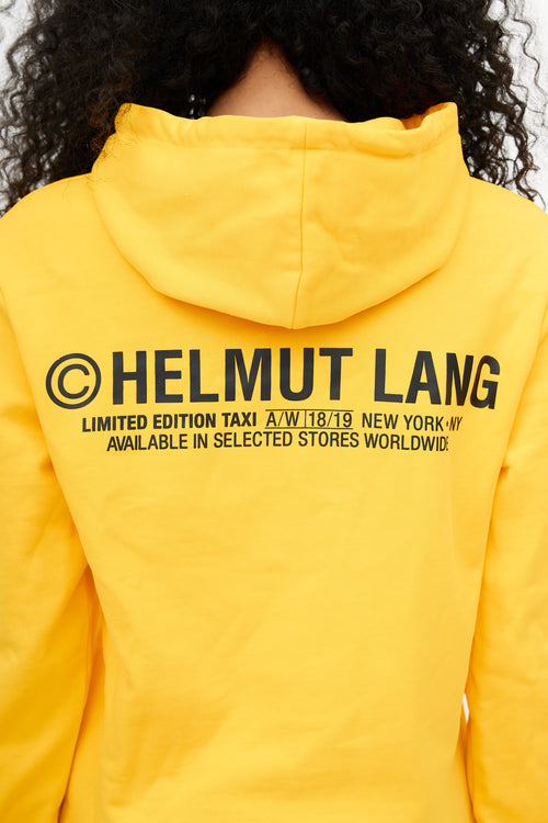 Yellow Taxi Graphic Print Hoodie