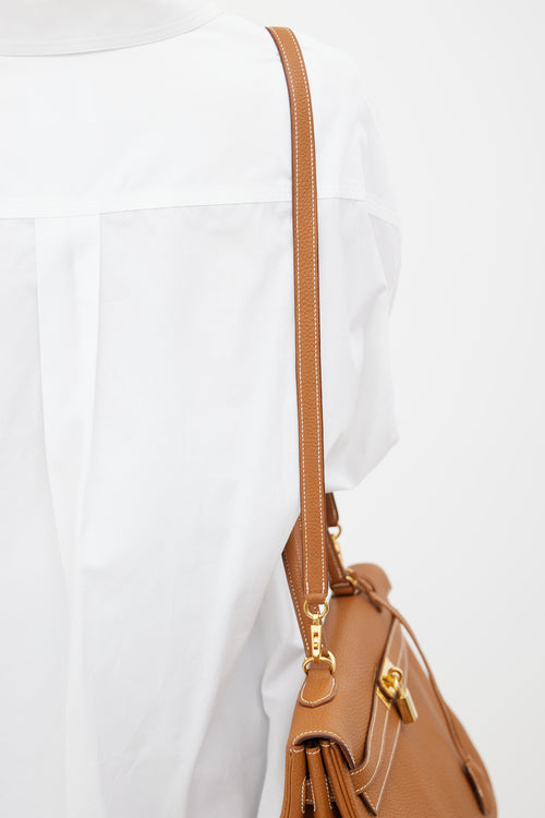 Hermès 2012 Gold Kelly 35 Shoulder Bag