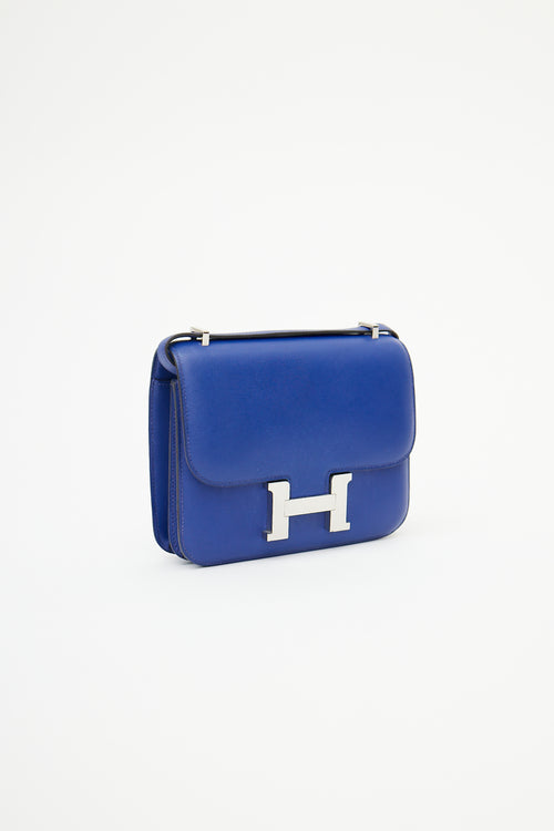 Hermès 2011 Bleu Saphir Swift Constance 18 Bag