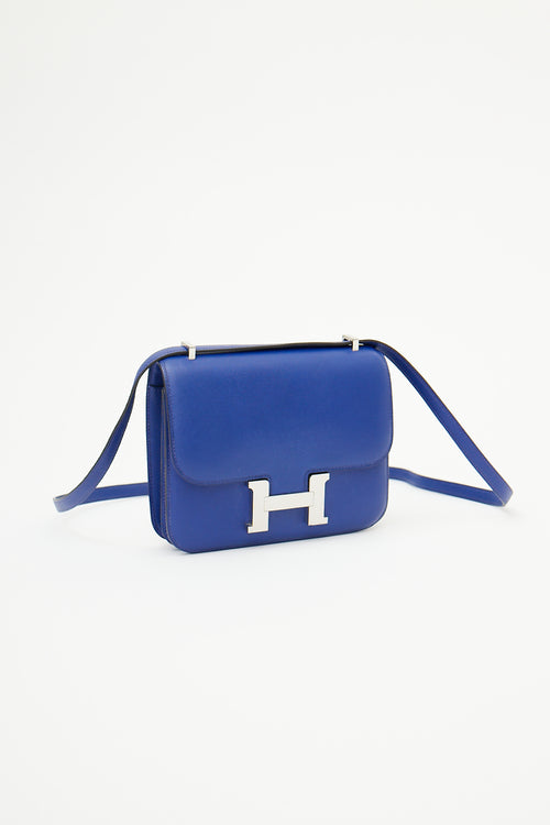 Hermès 2011 Bleu Saphir Swift Constance 18 Bag