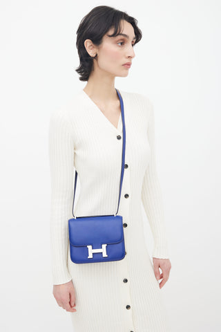 Hermès 2011 Bleu Saphir Swift Constance 18 Bag