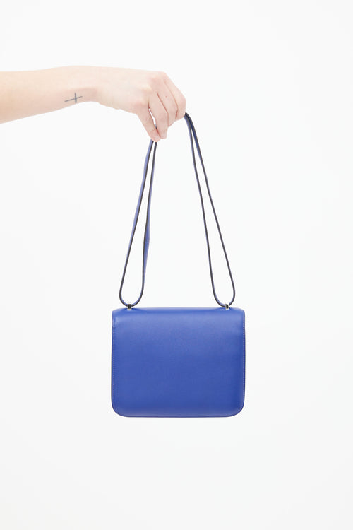 Hermès 2011 Bleu Saphir Swift Constance 18 Bag