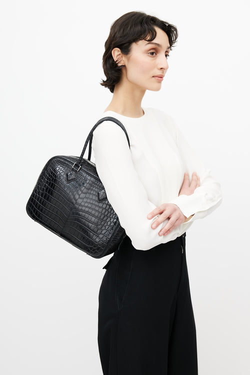 Hermès 2011 Noir Plume 28 Shoulder Bag