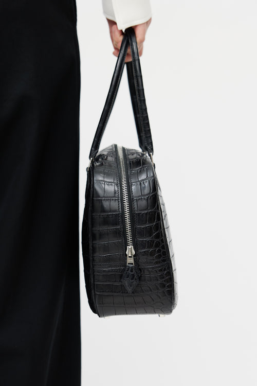 Hermès 2011 Noir Plume 28 Shoulder Bag