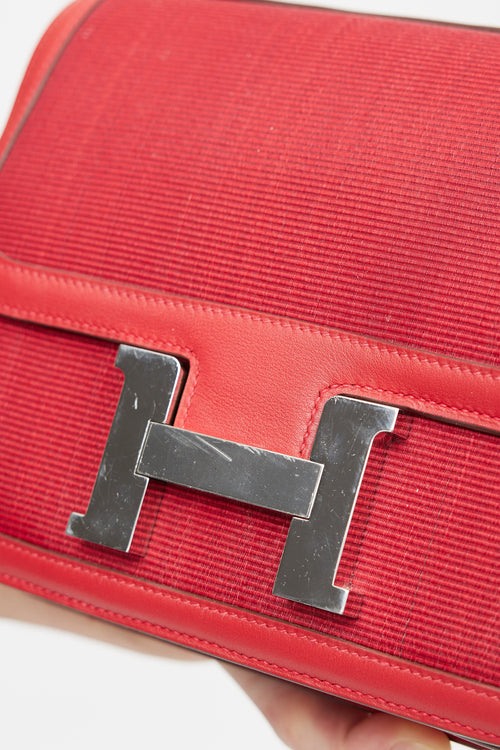 Hermès 2012 Rouge Constance 24 Crinoline Shoulder Bag