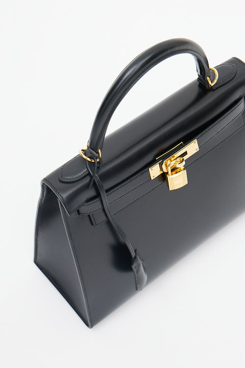 Hermès 2018 Noir Kelly Sellier 28 Bag