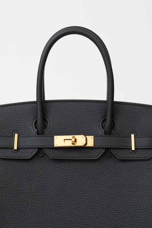  Hermès 2022 Noir Clemence Birkin 30 Bag