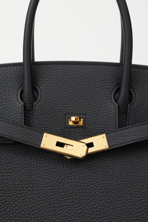  Hermès 2022 Noir Clemence Birkin 30 Bag