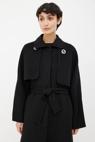 Hermès Black 3-in-1 Cashmere Coat