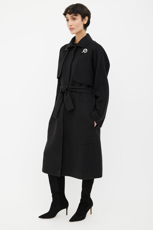 Hermès Black 3-in-1 Cashmere Coat