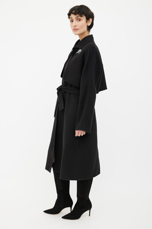 Hermès Black 3-in-1 Cashmere Coat