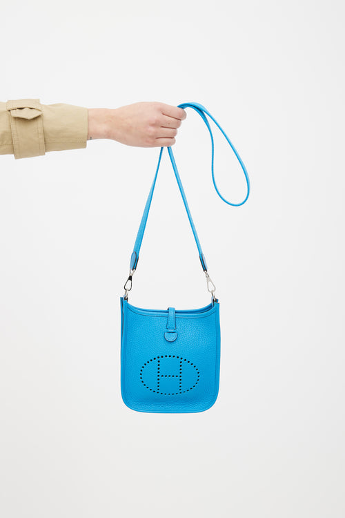 Hermès Bleu Zanzibar Evelyne III 16 Amazone Bag