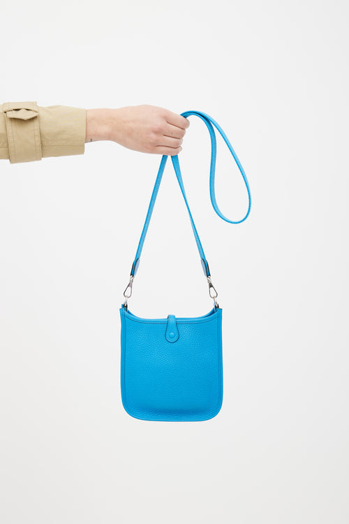 Hermès Bleu Zanzibar Evelyne III 16 Amazone Bag