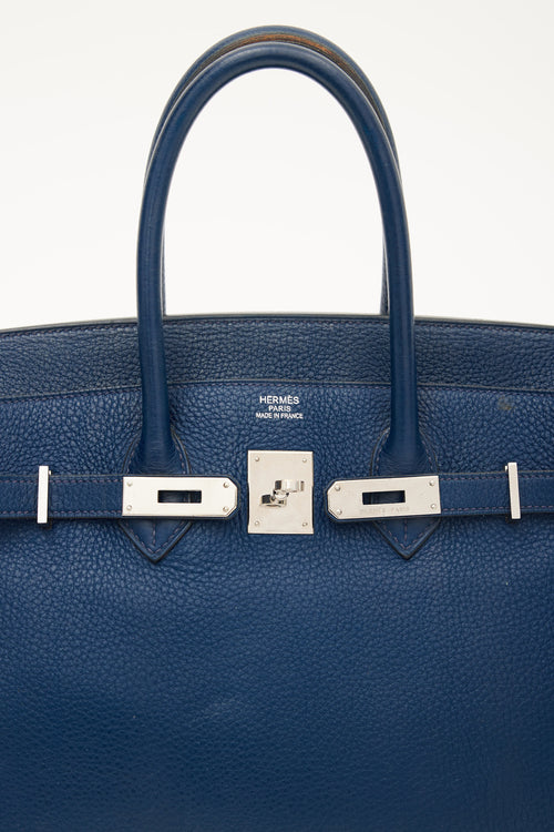 2010 Bleu de Malte Clemence Birkin 35 Bag