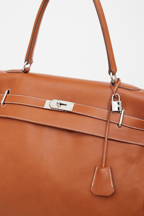 Hermès 2010 Brown Leather Kelly Relax Travel Bag