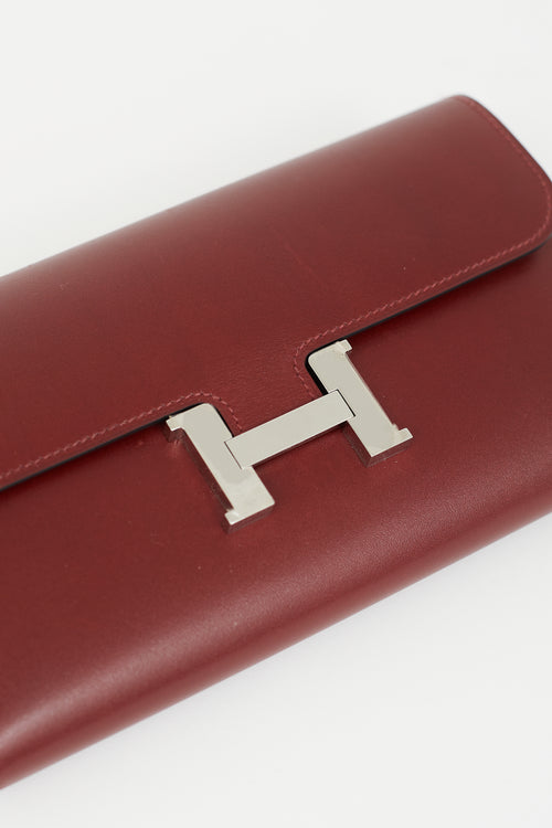 Hermès Rouge H Constance Wallet