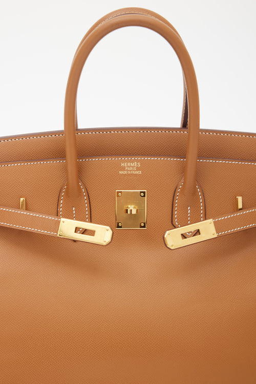  Hermès 2006 Gold Epsom Birkin 35 Bag