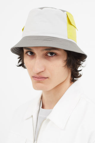 Grey 
Yellow Reversible Ethan Bucket Hat