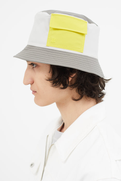 Grey 
Yellow Reversible Ethan Bucket Hat