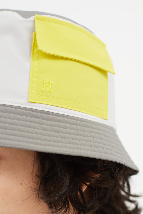 Grey 
Yellow Reversible Ethan Bucket Hat