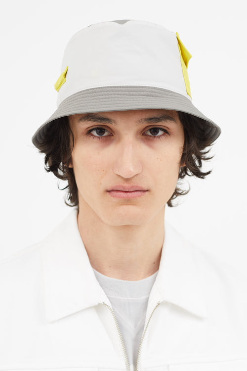 Grey 
Yellow Reversible Ethan Bucket Hat