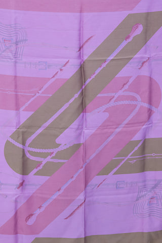 Hermès Purple Clic Clac Dip Dye Silk Scarf