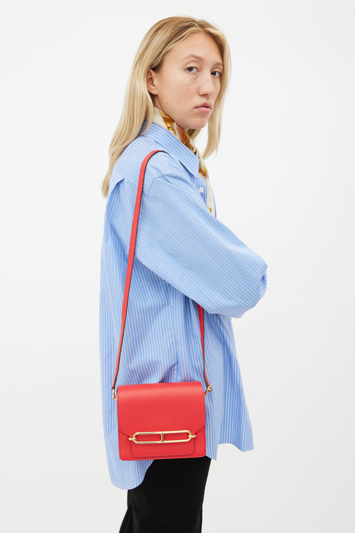 Hermès Red Roulis Mini Shoulder Bag