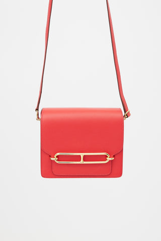 Hermès Red Roulis Mini Shoulder Bag