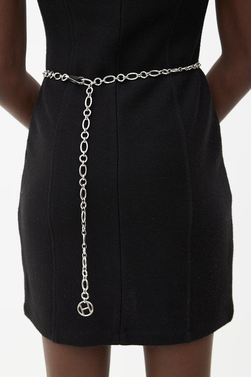 Hermès Silver-Tone Chain Belt