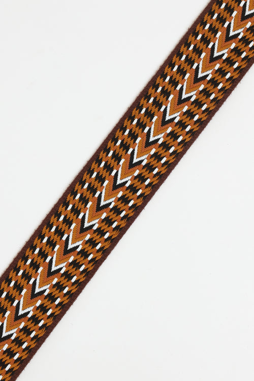 Hermès 2025 Brown Toile Swift Sangle Allegro 50mm Strap