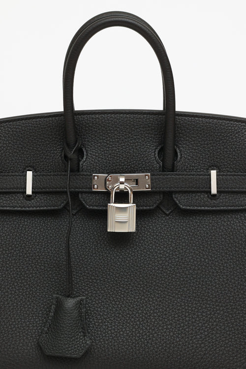 Hermès 2021 Noir Togo Birkin 25 Bag