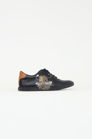 Hermès Black Quicker Jungle Love Sneakers