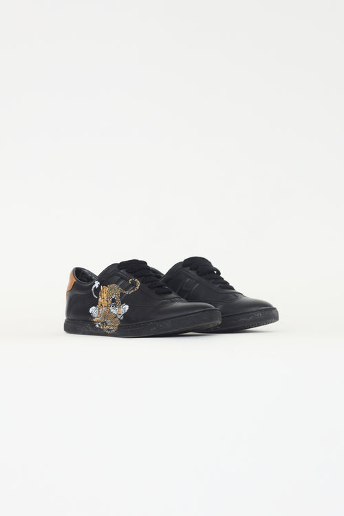 Hermès Black Quicker Jungle Love Sneakers