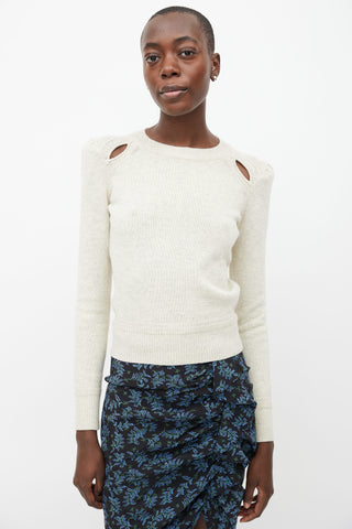 Isabel Marant Étoile Cream 
Grey Knit  Sweater