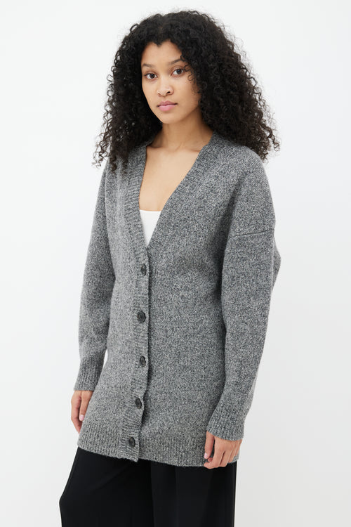 Isabel Marant Étoile Grey Wool Blend Moana  Cardigan